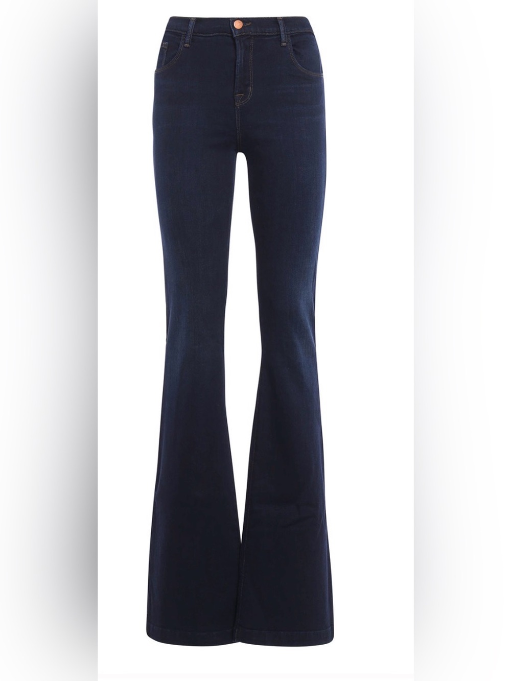 ⁠J Brand Maria Flare Dark Wash Maria High Rise Bell Bottom Jeans Size 29⁠ - Picture 2 of 11